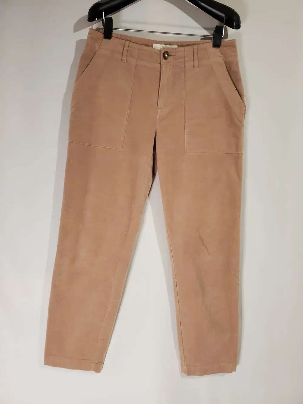 Joie Painter Chino Pants In Deep Blush Womens Size 26 Relaxed Cropped Straight